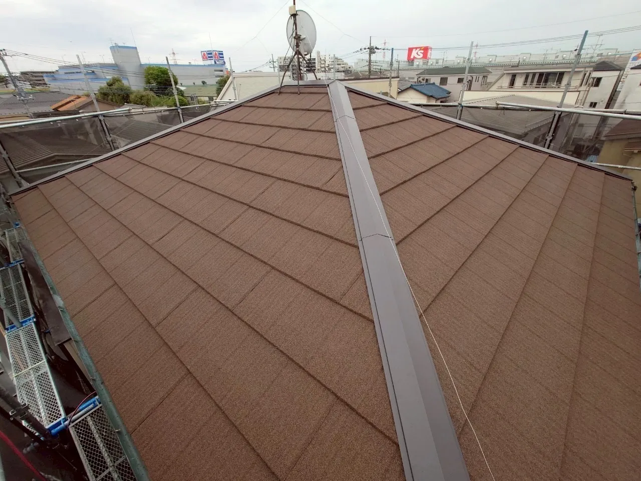 屋根施工後