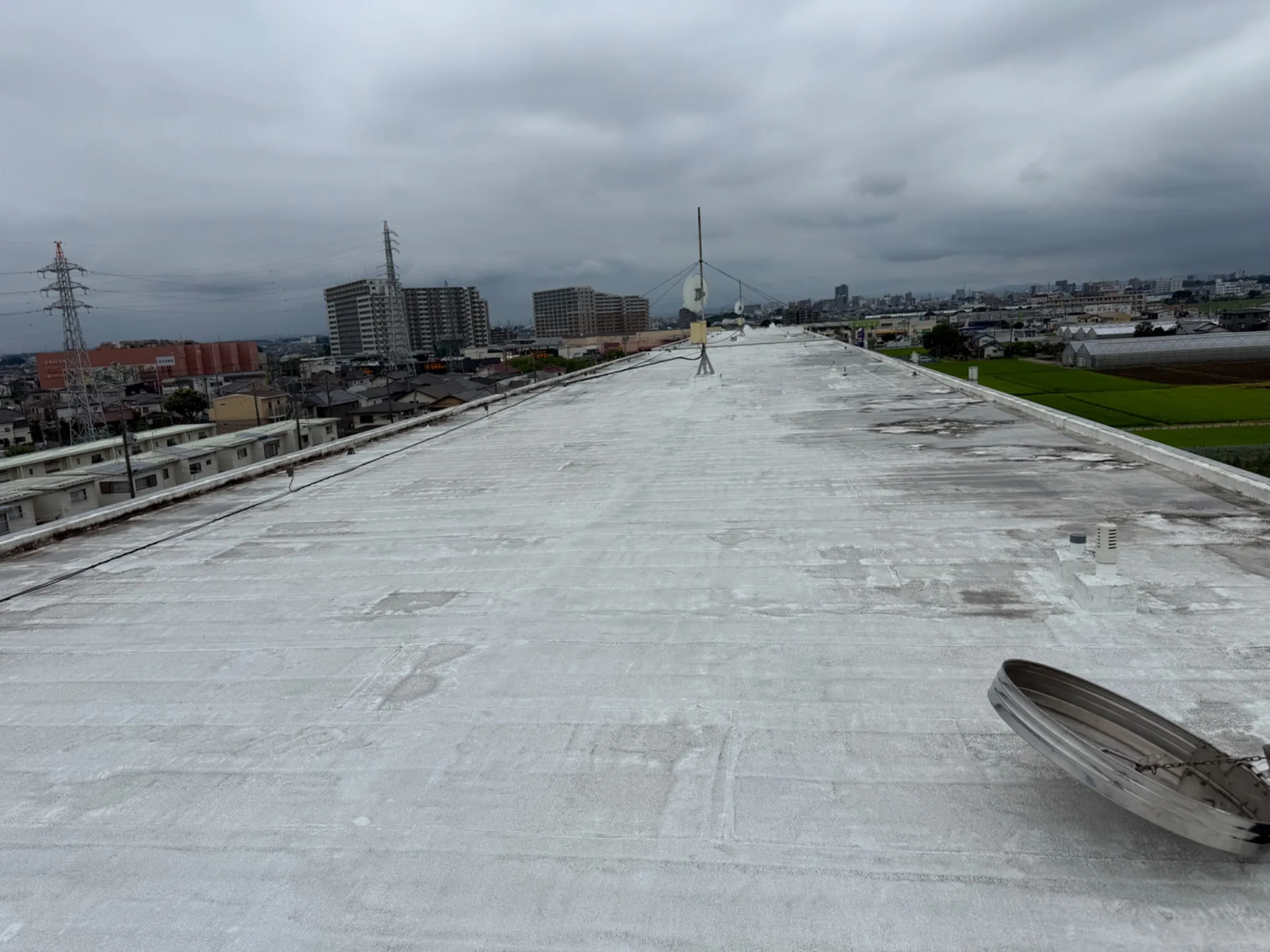 川越市　屋上防水　付帯塗装　現地調査