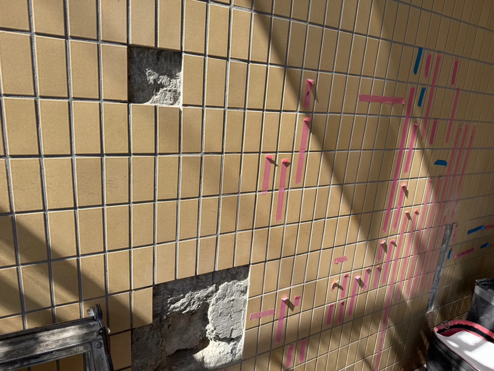 川越市にて外壁塗装の現場確認