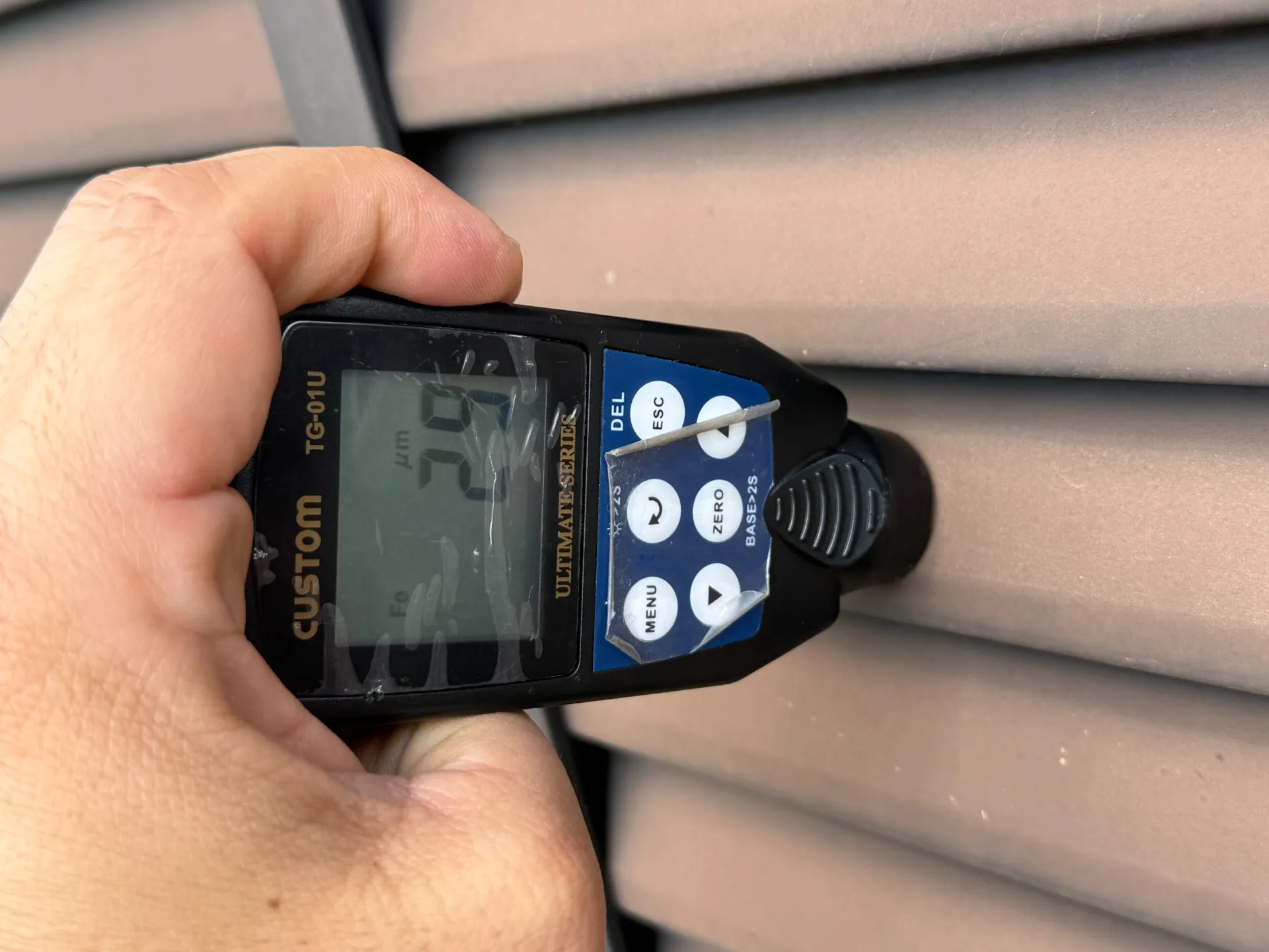 日高市で外壁塗装の調査を行いました