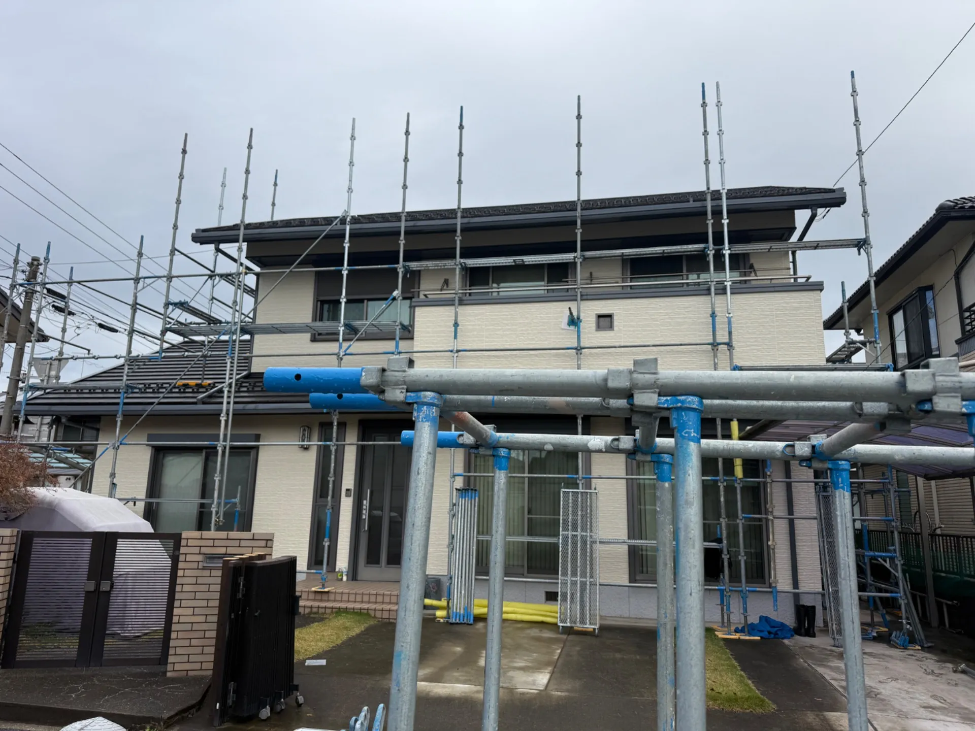 熊谷市で外壁塗装の現場が完工します